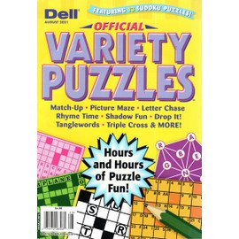 Lot of 4 Variety Puzzle Books Including 2 Penny Press and 2 Dell Pulled at Random 2021/2022 (Plus