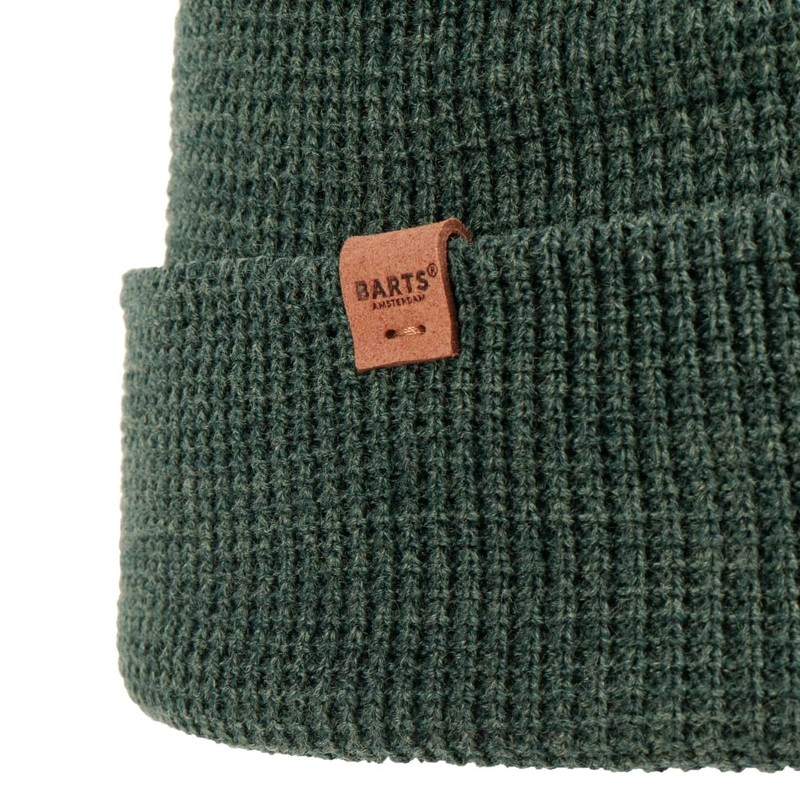 Barts Coler Knitted Beanie Hat Winter Hat with Cuff, olive