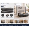 Non-Woven Fabric Storage Box Organizer with Lid - Foldable Clothes