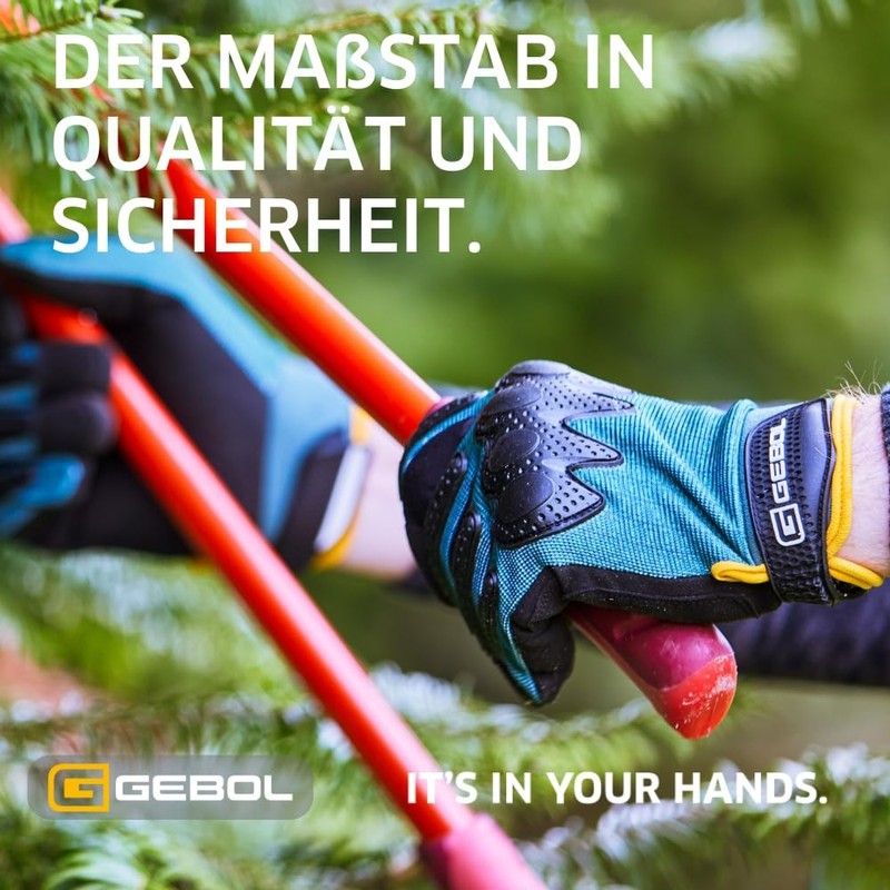Gebol Cornus (1 Pair) - Work Gloves with Reinforced Palm,