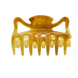 Hair Claws Approx. 6 cm Long in Light Amber - Made in Germany - Pack of 2 WeLoveBeads