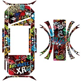 Graphics for OneWheel Plus XR, Graffiti design, Rail and fender decals and grip tape, EARTH SURF DESIGNS by Senge Graphics Inc.