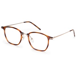 Dollger Blue Light Blocking Brille Frau Mann, Mode kleine quadratische gefälschte Brille UV Ray Filter Computer Gaming Brille Leopard