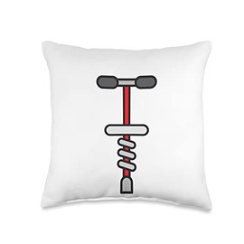 Pogo Stick Jumping Toy Throw Pillow