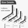 Ouvin Heavy Duty Shelf Brackets 6 inch 2 Pack Wall