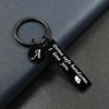 OUMILAN Drive Safe Keychain 26 Letters Keychain Gifts for Boyfriend