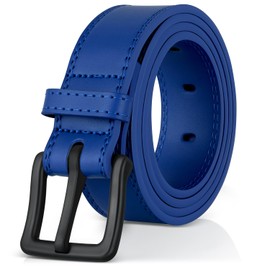 ITAY Metal Free Belt - Hypoallergenic Leather TSA Belt Strap, Sturdy Men's Adjustable Belt, Nickel Free Belt for Men