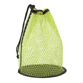 YELARXI Golf Ball Storage Bag Nylon Mesh Golf Pouch with Adjustable Drawstring Closure - Fitting for (50 Balls - Outdoor- Sports Supplies - Tennis - Beach - Diving) 1 Pack & Green