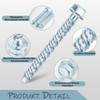 ORTAVA Concrete Screws Hex Head M8 x 80, Pack of