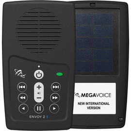 New International Version Biblica Anglicized (NIV) Narrated by David Suchet MegaVoice Handheld Solar Powered Audio Bible Player (NIV-Solar)