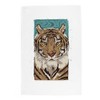 Purely Home Tiger Tea Towel - Painted Artwork Jungle Gifts