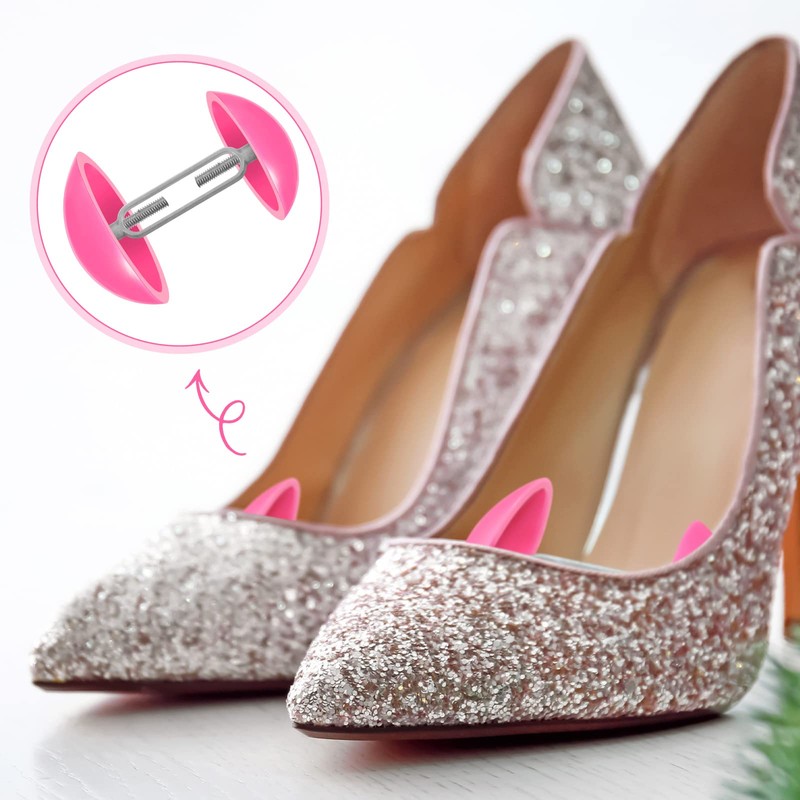 2 Pairs Mini Shoe Stretchers Women Wide Feet Expander Widener