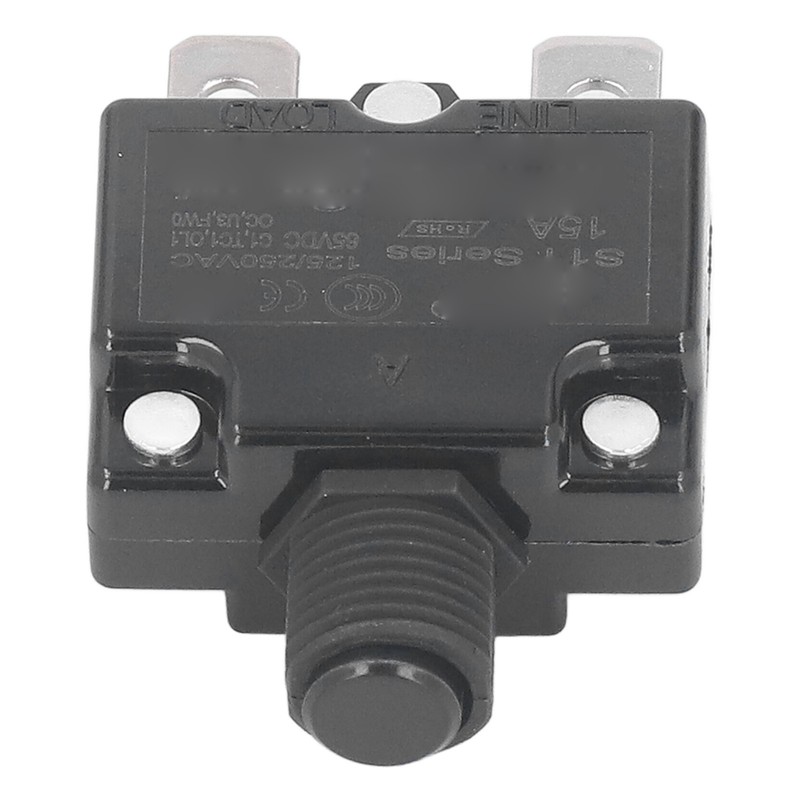 10Pcs Automatic Reset Relay Fuse 15A Thermal Switch Circuit Breaker