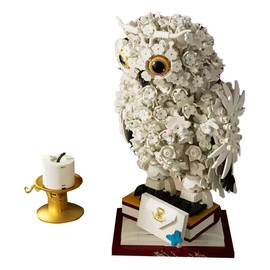 BDYDT Animal Magic Owl Flower Building Blocks Set，Suitable for Adults who Enjoy Creative Hobbies Flower & Animal Collectible Table Art Set（1239Pieces） Interesting Gift for Building Block Enthusiasts