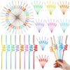 WILLBOND 80 Pcs Silly Straws Bulk for Kids Reusable Funny