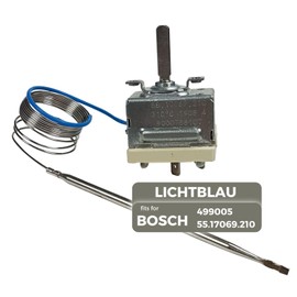 Lichtblau Thermostat Original EGO 55.17069.210 I Oven Replacement Part Suitable for Bosch, Siemens, Neff and Constructa 499005 I Oven Temperature Controller up to 310 °C I Capillary Tube 1100 mm