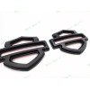 Custom 2Pcs Set Matte Black Double Layer Harley CVO Custom
