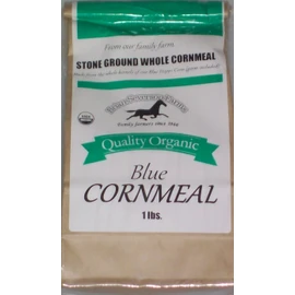 Organic Blue Hopi Cornmeal, Fresh Stone Ground, Farmer Direct, non-GMO 1 lb.