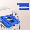 Inflatable Toilet Seat Cushion Prevent Bedsore Leakproof Foldable Stool Chair
