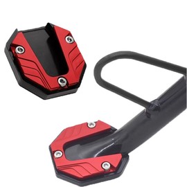 Bike Side Stand 1 pc Red Bike Stand Plate Bike Parts Aluminum Alloy Manufacturing