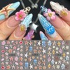 CharmeFleur Ocean Life 5D Embossierte Nagelkunst-Sticker Aufkleber 5 Blätter Seestern