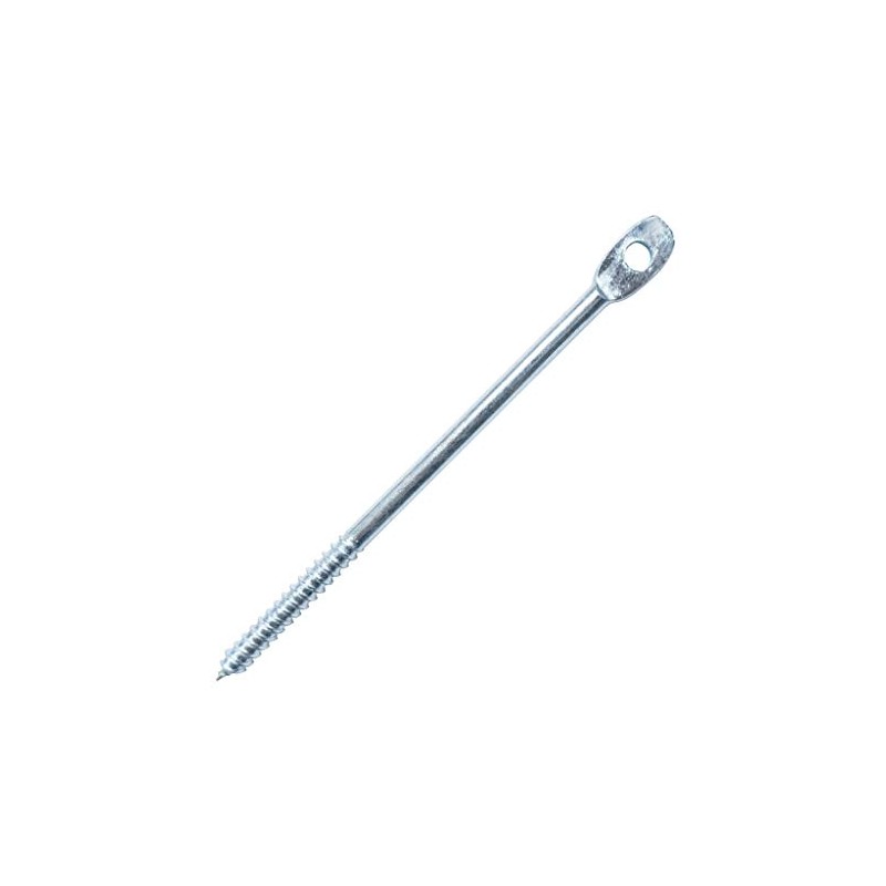 5" Eye Lag Wood Dura-Screws Zinc Plated (Qty 100)
