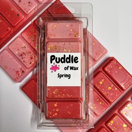 Puddle of Wax - Spring Soy Wax Melt Snap Bar - 50g - Laundry Scent - Vegan Friendly - Made in the UK