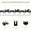 SENSILIN 16 Inch Chainsaw Chain 56 Drive Links 3/8” LP
