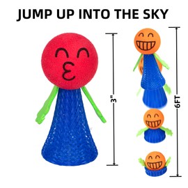 Desyeryamimi 24 Pack Jumping Spring Rocket Launchers Popper Toys For Kids Party Favors Prize Goodie Bags Christmas Stocking Stuffers Birthday Party Return Gifts Valentines Day Back to School Gifts