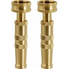 Heavy-Duty Brass Adjustable Twist Hose Nozzle, Solid Brass Hose Nozzle,Suitable