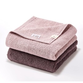 &Cotton Senshu Perfect Size Mini Bath Towel Set, 100% Cotton, 110 x 40cm Size (PC, 2)