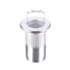 TA-VIGOR 100Pcs M5 Rivet Nuts, Aluminium Alloy Knurled Flat Head