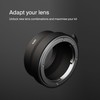 Urth Lens Adapter: Compatible with Nikon F Lens and Micro