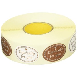 CK-3RS Gift Stickers Craft Round 2 Color Assortment Roll (500 Sheets)