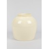 Afloral Large Tabletop Cream Glossy Ceramic Vase - 10.5"