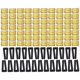 100PCS Ceiling Fan Blade Balancing Kit, 25 Sets Fan Balance Kit Including 25 Pcs Resilient Fan Balance Clips and 75 Pcs Metal Self-Adhesive 3G Weight, Practical Ceiling Fan Balancing Kit