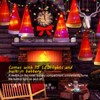 Hanging Lighted Glowing Santa Hats with Bells Battery Powered Fairy