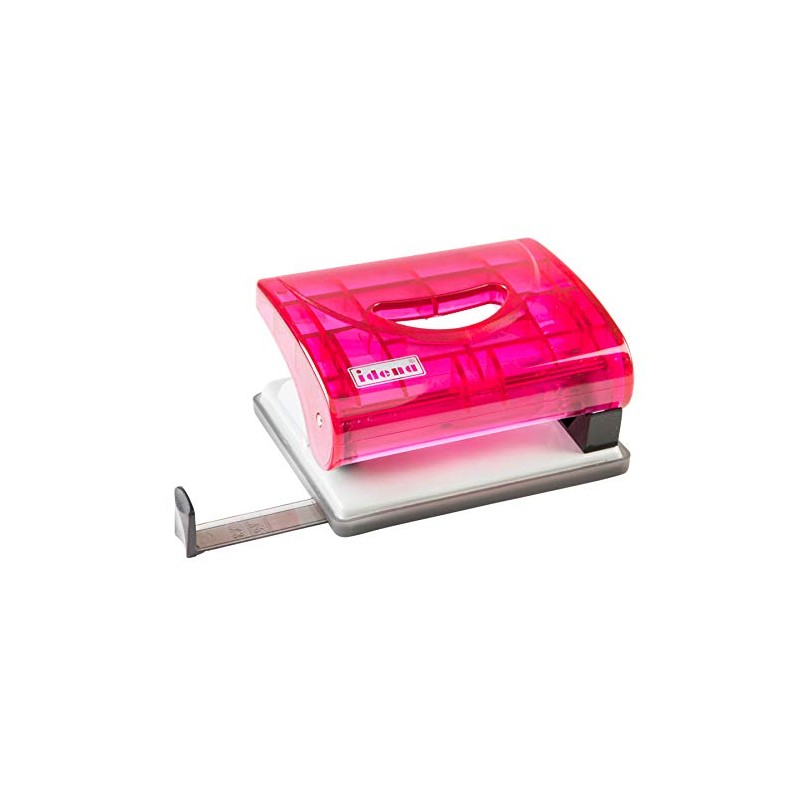 Idena 300751 hole punch with Paper guide, Translucent, 16 sheets,
