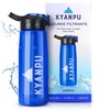 Kyanpu - Trinkflasche mit Wasserfilter, nicht trinkbar, 650 ml |