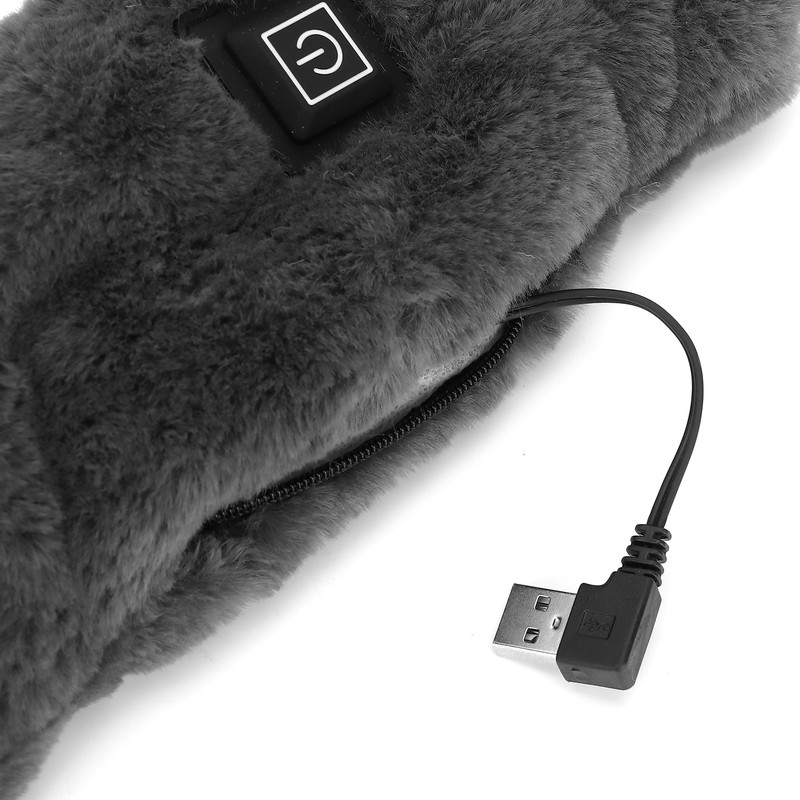 Electric Heated Scarf Soft Warm Temperature Adjustable Washable USB Heating