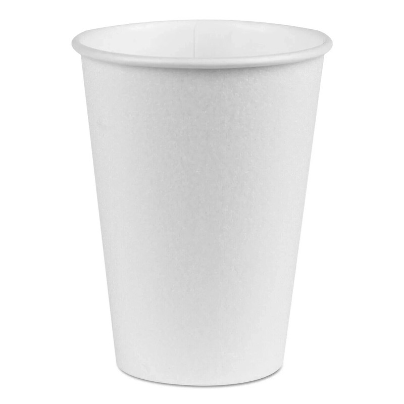 Dixie PerfecTouch Insulated Paper Hot Cup 12 oz. White 1000/Carton