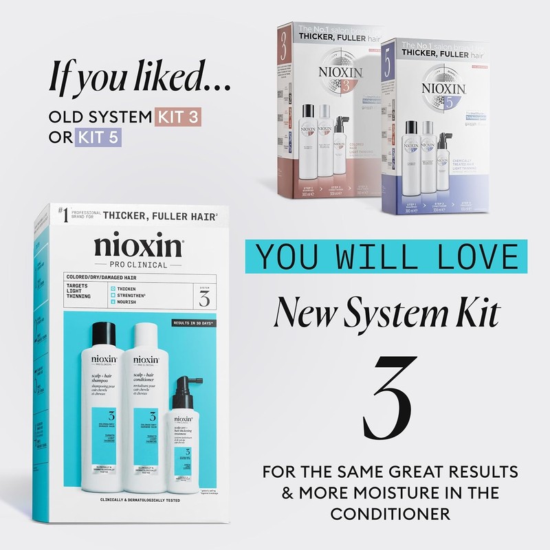 Nioxin Hair System Care Trial Kit, System 3 (Color Treated