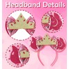 LIHELEI Aurora Mouse Ears Headband, Princess Aurora Headbands for Girls