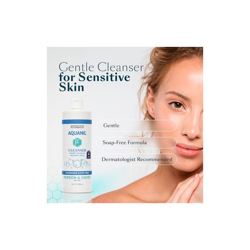 Aquanil Lotion A Gentle, Soapless Lipid-Free Cleanser - 16 fl