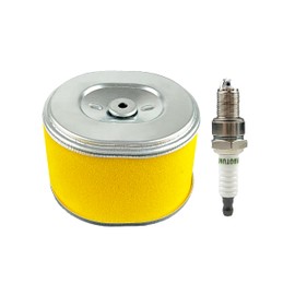 Turbotunity GX390 Air Filter Compatible with Honda GX340 GX 390 11HP 13HP Engine 17210-ZE3-505 17210-ZE3-010 Engines Lawn mowers Air Cleaner and More with spark plug