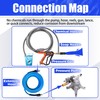 FIXFANS Adjustable Long Range Nozzle for Pressure Washer 5-6.5 GPM,
