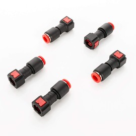 Fuel Cable Connector Hose Coupling Quick Release 6.3 x 8 mm Straight Pack of 5