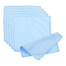 PATIKIL Glasses Cleaning Cloth 5.8" x 5.8", 6 Pcs Eyeglasses Polishing Cloth Soft Wipe Screen for Camera Lens Eyeglasses Screens Smart Devices, Blue