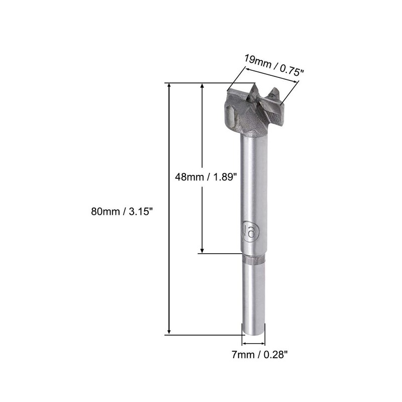 MACHSWON Forstner Drill Bits Tungsten Carbide Wood Hole Saw Opener