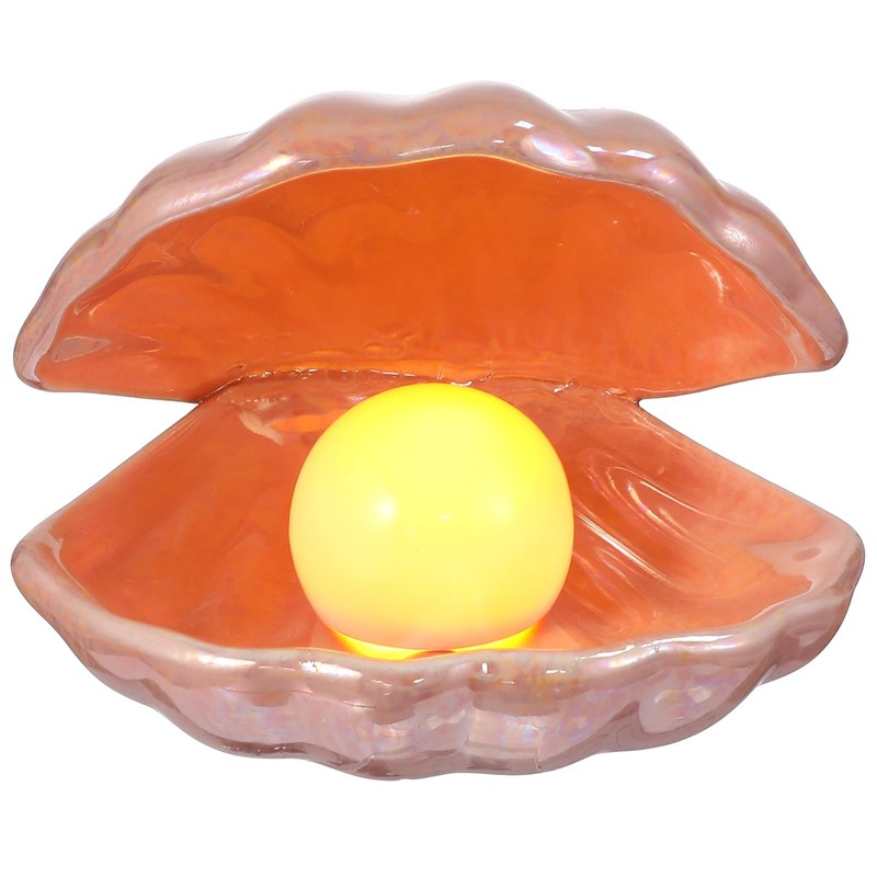 Shell Pearl Design Night Light Clamshell Night Lights Seashell Lamp